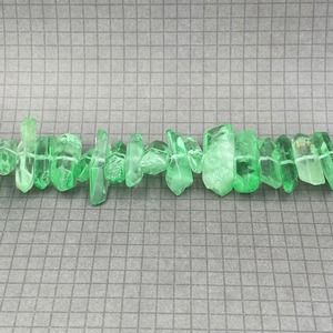 Green Quartz Points Bead Full Strand Jewelry Making Supplies